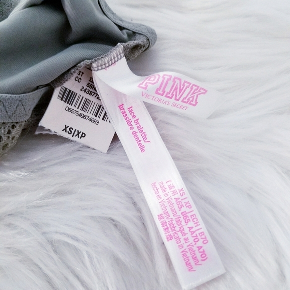 New PINK Victoria's Secret green lace bralette XS - Picture 4 of 4